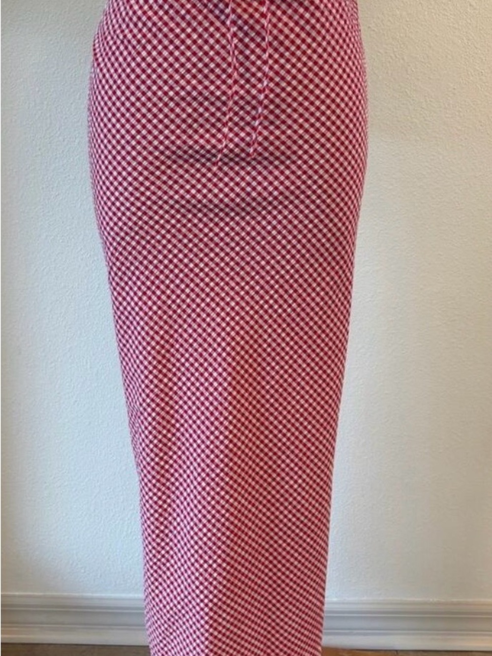 wild fable Red Gingham Midi Skirt